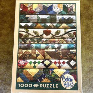 NIB Cobble Hill 1000 piece puzzle Grandma's Quilts